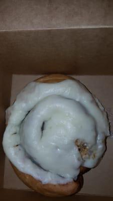 Butter Cream Cinnamon Roll. Yes it's huge and yes it's incredibly delicious! Highly recommended!