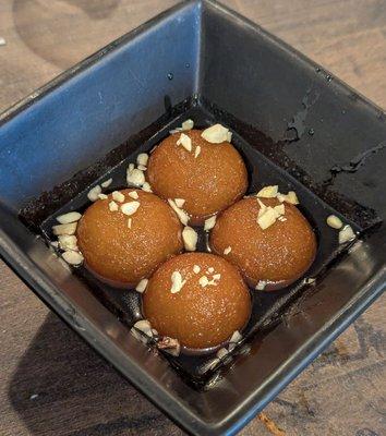 Gulab Jamun - milk doughnuts - are so fluffy and sweet, with an aroma of cardamon and rosewater