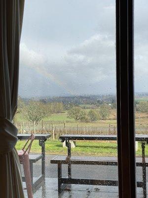 Rainbow from the tasting room