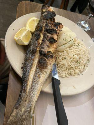 Grilled seabass