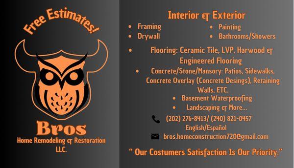 Bros Home Construction & Restoration