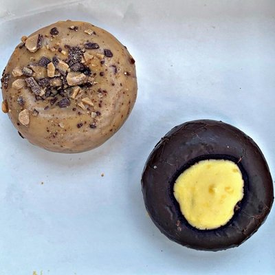 sticky toffee banana donut & Philly cream donut