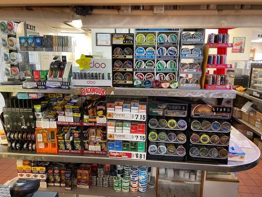 Tobacco products at the Reata Travel Stop