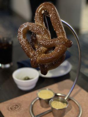 This is the "soft" pretzel appetizer. SKIP THIS! The pretzel was so hard that I could hardly bite into it!