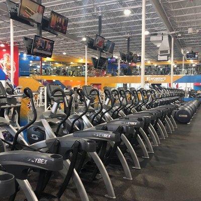 Cardio equipment ready to be used.