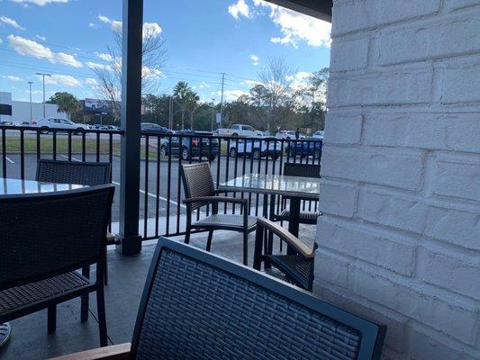 Outdoor patio for Covid safe dining