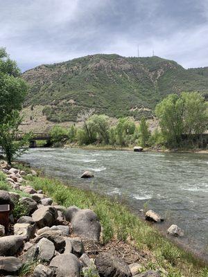 view over looking the river