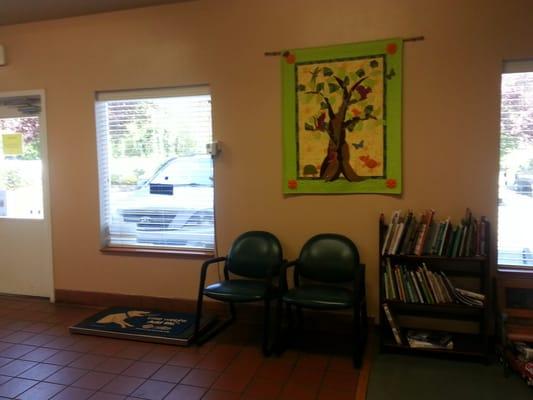 Our welcoming lobby, spacious and full of sunshine