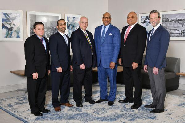 Our Team of Physicians:  
(left to right)  Dr. Malak, Dr. Nawas, Dr. Rotman, Dr. Gross, Dr. Bagwe and Dr. Brown