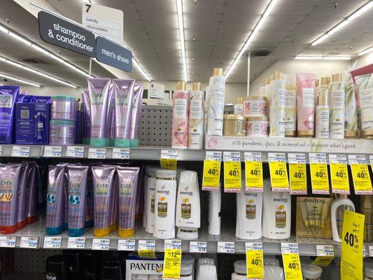 They don't have the Pantene I wanted n it was listed on their website.