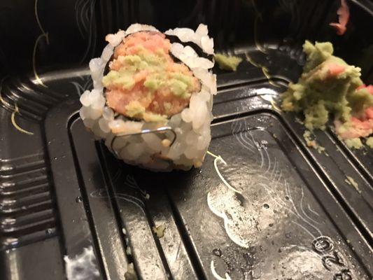 Staples in the sushi!