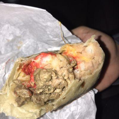 Cheetos Burrito w beans .