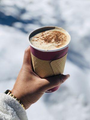 Dirty Chai Latte with an extra shot. Delicious!