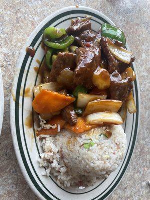 Spicy Peppered Beef Lunch