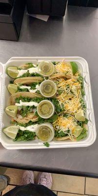 Authentic Street Tacos! Choice of flour or corn tortillas. Either way...you are in for a treat!