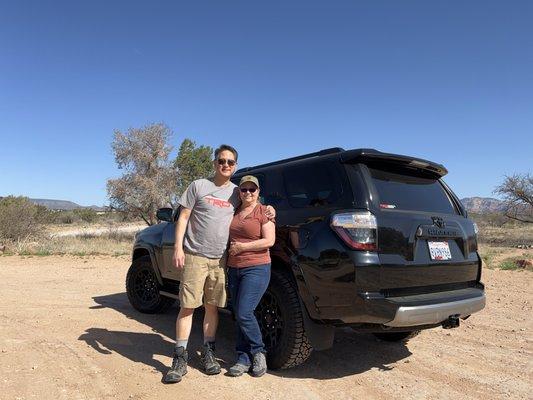 Hitting our FIRST off road trail in our 2021 4Runner.
 Thank you FRANK!