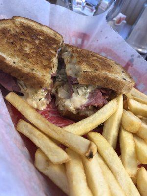 Ruben & Fries (corn beef is cooked on site)  Delish!!!