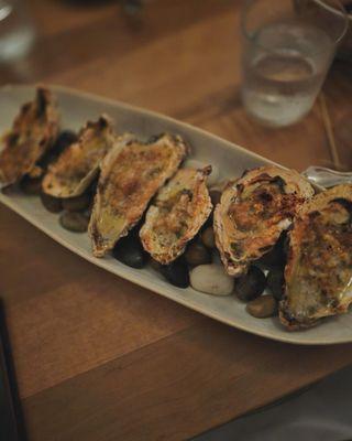 My favorite. Charbroiled Oysters.