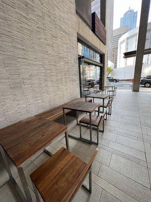 Outside seating