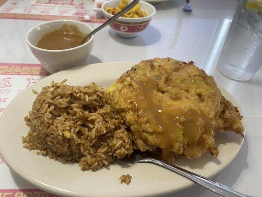 Egg foo young with shrimp