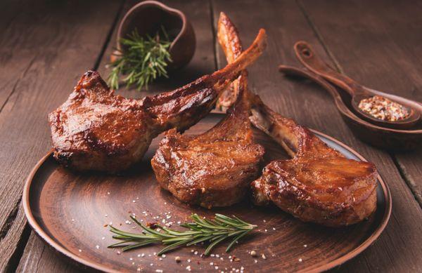 Savor the Juicy Perfection of Grilled Lamb Chops - A carnivore's delight!