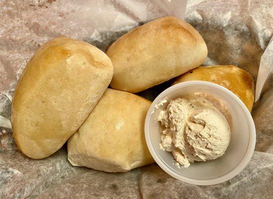 Rolls w/ Honey Cinnamon Butter