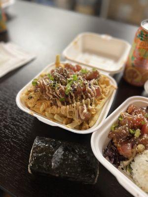 Hurricane fries with poke added