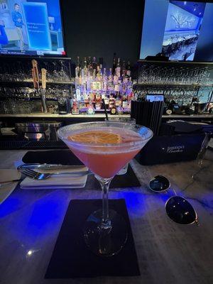 Strawberry lemon drop martini