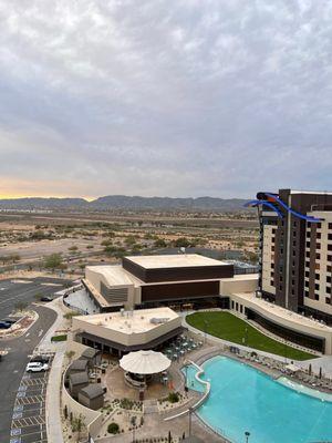 Outside rooftop view