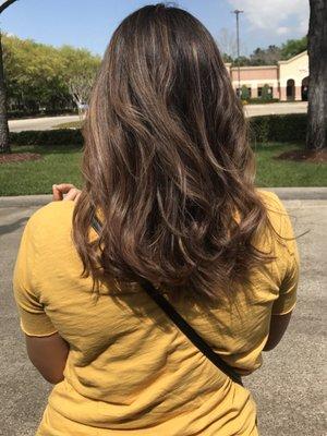 Caramel balayage