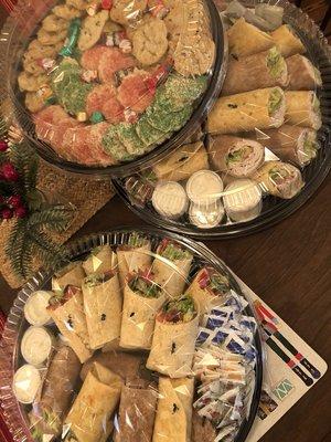 Wrap tray, cookie tray.. other catering options available!