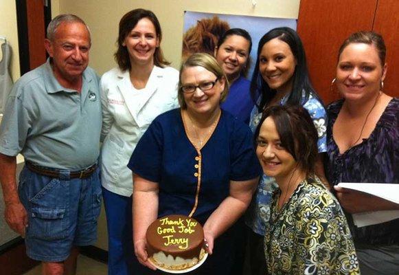 patient brought us a cake!