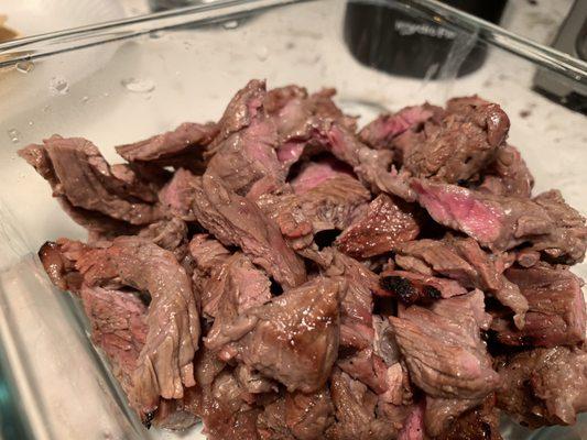 Carne Asada chopped