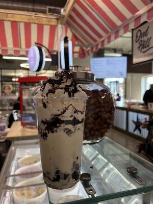 double chocolate cookie dough sundae