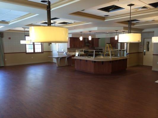 Lighting for a commercial kitchen in Bridgewater NJ.