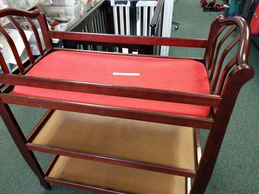 Nice baby changing table for $50.