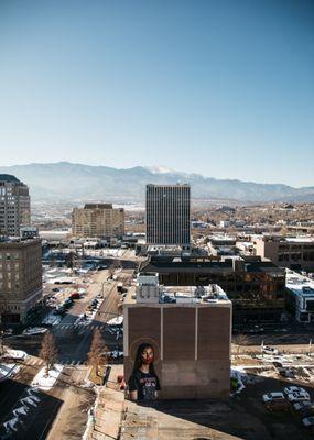 View of downtown Colorado Springs from our office