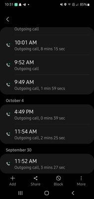 My call log to this terribly run organization.