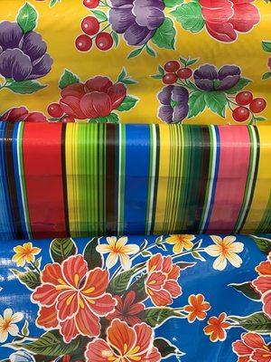 Oilcloth for table covers and creative design