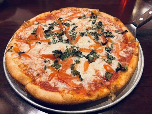 Margarita pizza.