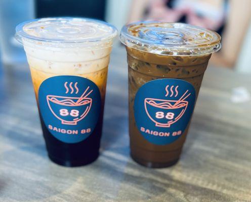 Thai Tea and Vietnamese Coffee