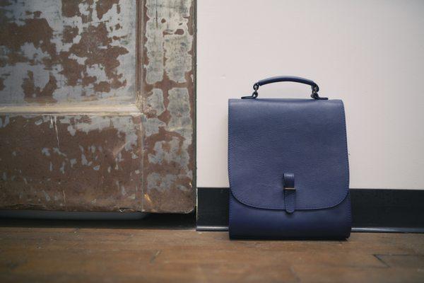 Blue Leather Attaché