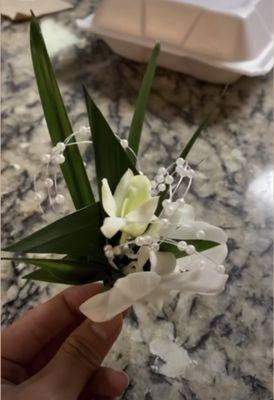 My first attempt at the boutonnière