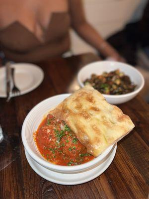 Meatballs served with in house made bread