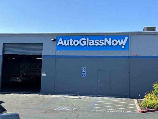 New sign - name changed from All Star Glass to Auto Glass Now!