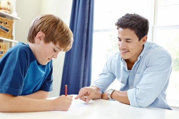 Private Test Prep Tutor Helping Student