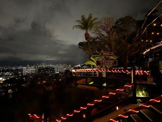 Night views from the restaurant property.