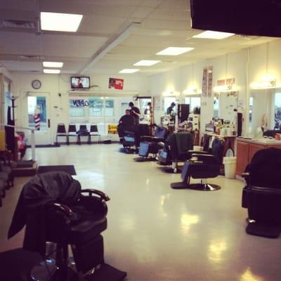 HeadzUp Barbershop.....nice clean, friendly atmosphere! Come pay us a visit please!