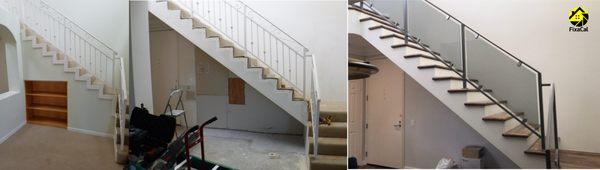 FixaCal Stair Remodeling before and after