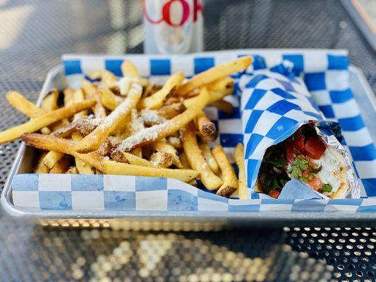 Chicken Pita and GReKo Street Fries